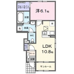 黒江駅 徒歩13分 1階の物件間取画像